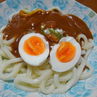 レトルトカレーで楽チン昼食！カレーかけうどん